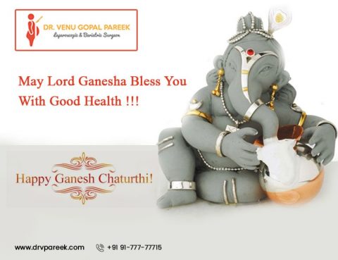 Ganesh Chaturthi festival wishes by Dr Venugopal Pareek, Best Laparoscopic and Bariatric surgeon in Hyderabad